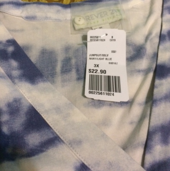 Tye- dye light blue romper - Picture 3 of 3